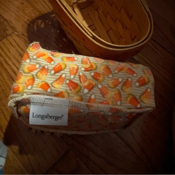 1999 Longaberger Candy Corn Basket w/ Liner & Brochure Halloween & Protector - Picture 8 of 10